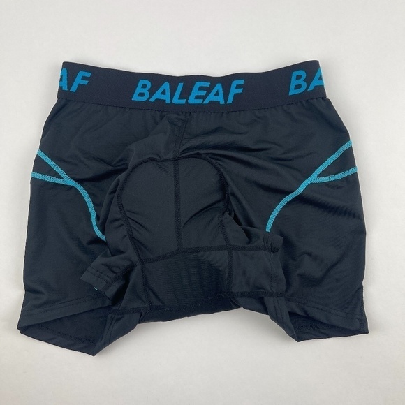 Baleaf Bicycle Shorts Mens Large Black Padded Compression - Picture 1 of 8